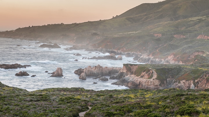 Map - San Francisco to LA Along The PCH